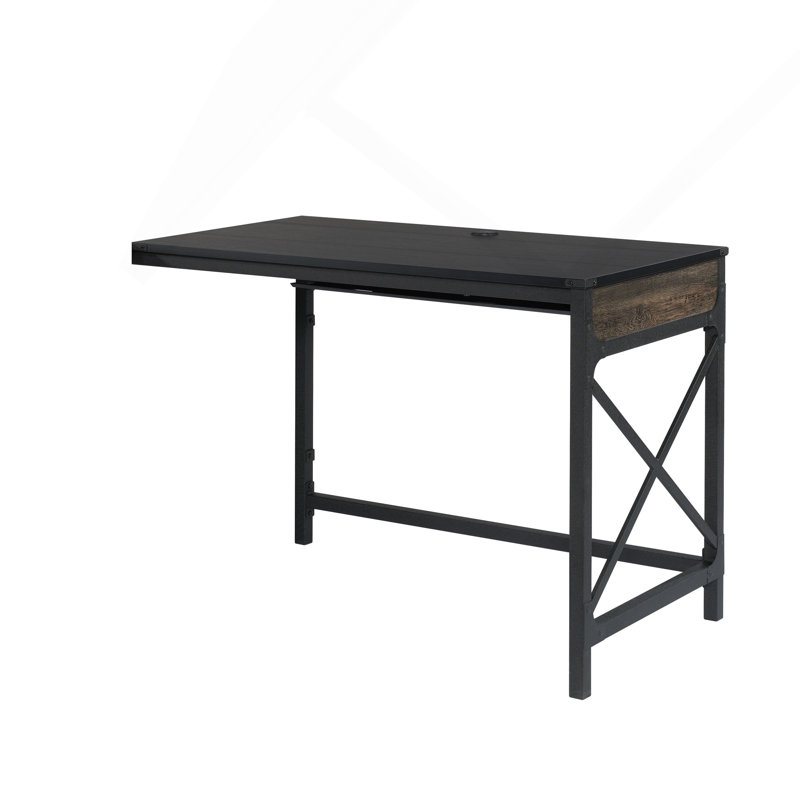 Bureau de retour 42 po, finition brune