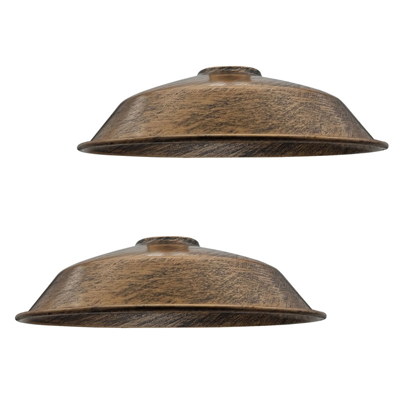 Aisleen 10cm H Metal Bowl Lamp Shade ( Uno ), Brushed Copper
