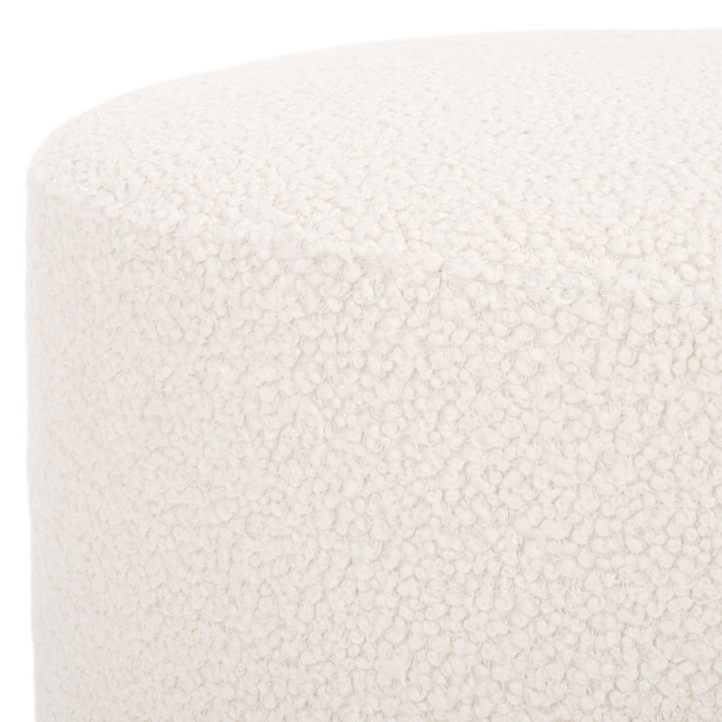 Lathierio Upholstered Ottoman, Black