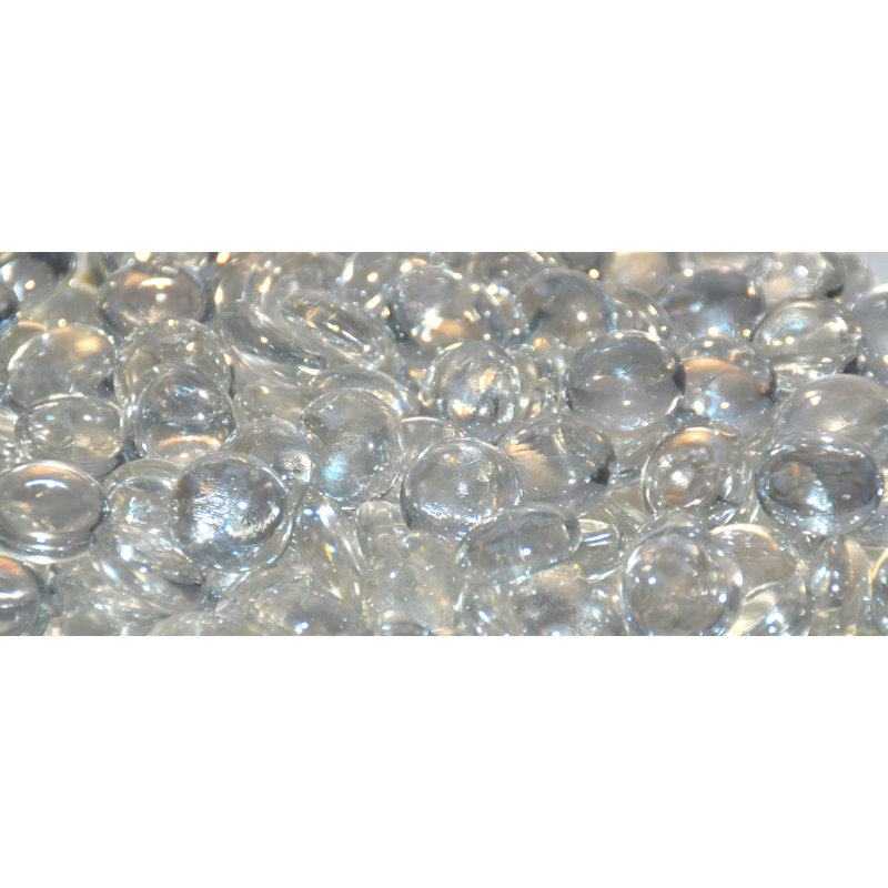Glacier Ice Clear Glass Fire Beads for Fire Pits