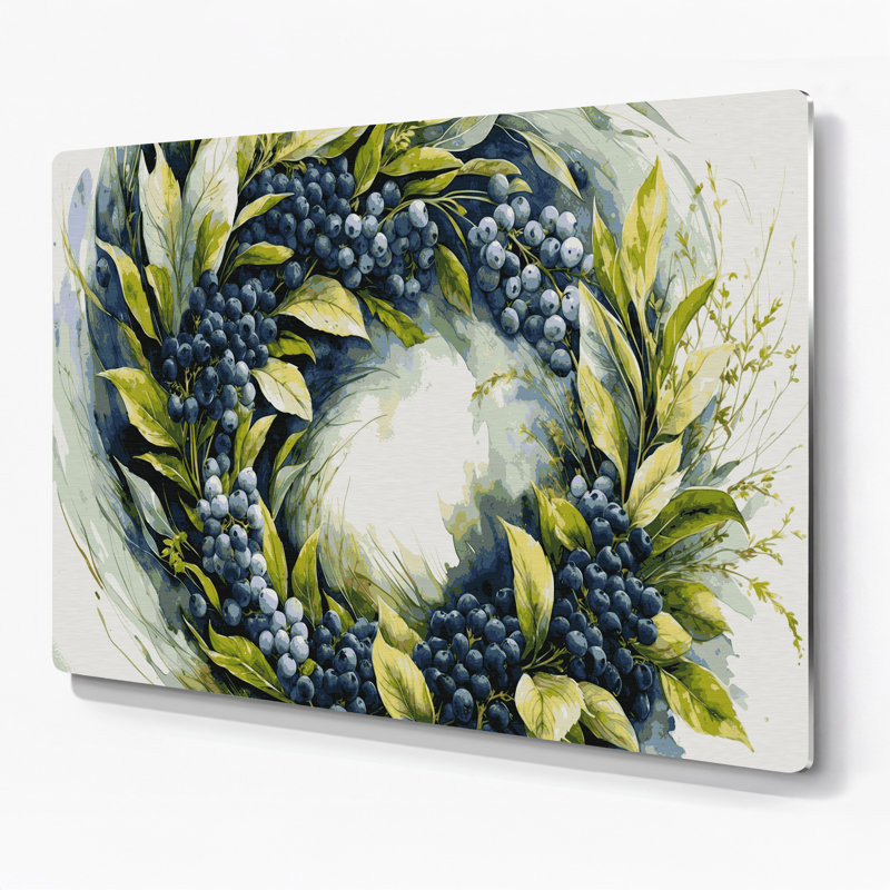 Art mural en métal «Fruit Service Berry», H 11 po x l 14 po