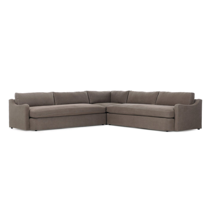 Aurelia 3-Piece Sectional, Boatway Coffee Linen