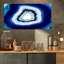 «Slice of Blue Agate Crystal», reproduction d'impression-31277877-34275906