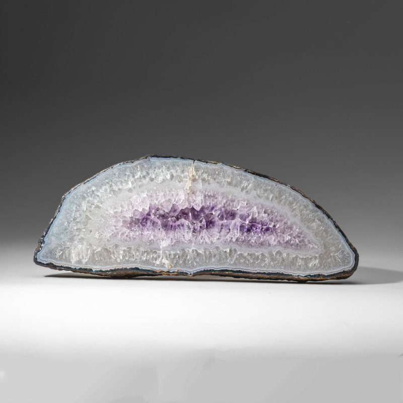 Véritable tranche de géode améthyste de l'Uranda (3 lb)