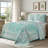Rio Lightweight Cotton Blend Woven Jacquard Traditional Medallion Bedspread/Coverlet Set-1414989344-1414989343
