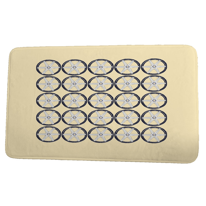 Tapis de bain Barron, l 34 po x L 21 po, Jaune