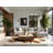Soft Plush Festa Thanksgiving Modern & Contemporary Abstract Area Rug in Beige – White Binding-2015865292