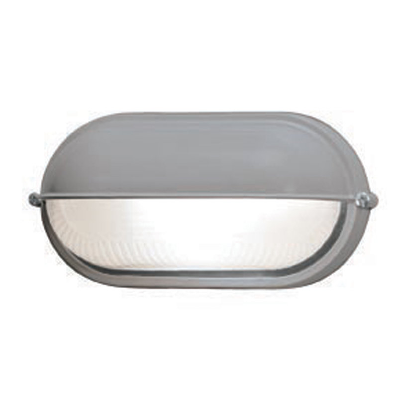 Satin 1 - Bulb Outdoor Bulkhead Light