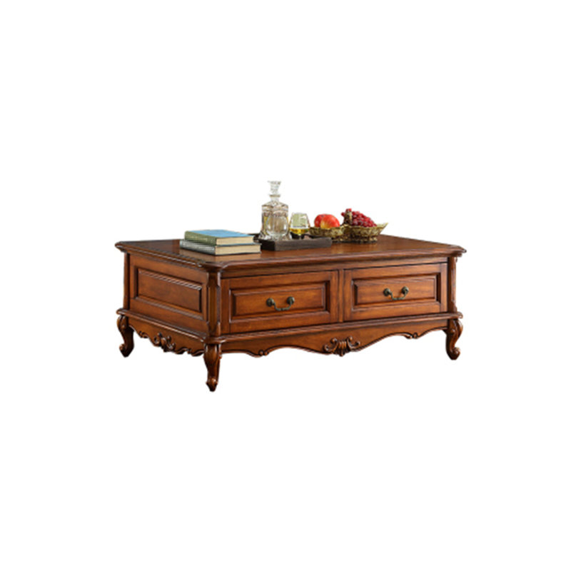 Table basse en bois massif, Brun