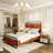 Upholstered Metal Canopy Bed-862300150-856990016