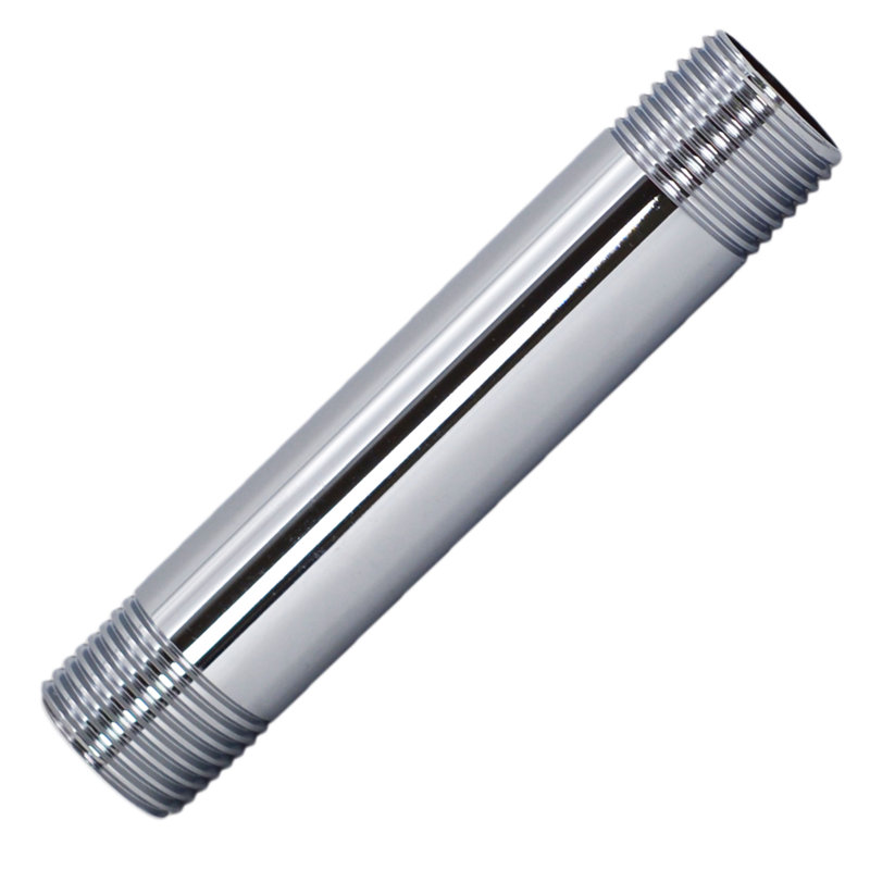 Embout de tuyau en laiton ½ po x 4 po IPS, Noir mat