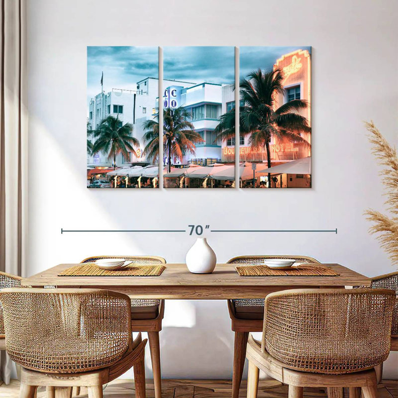 Sirci Ocean Drive coloré, H 36 po x l 57 po