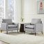 Ensemble de 2 fauteuils en similicuir 32 po (ensemble de 2)