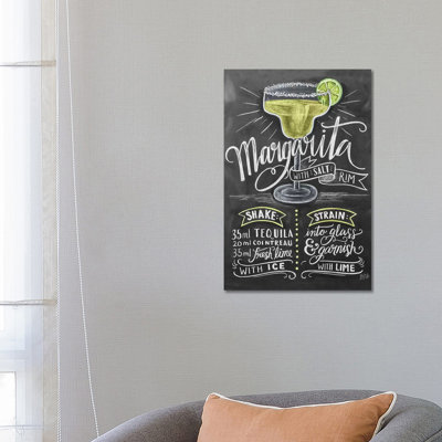 Margarita Recipe - Print on Canvas