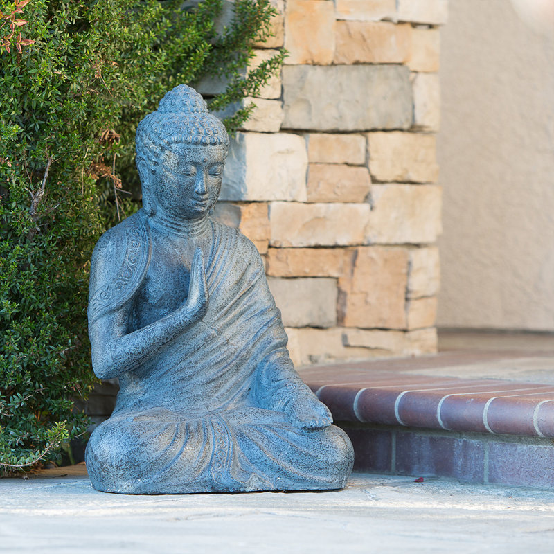 Bouddha assis équilibré - Fibre-ciment