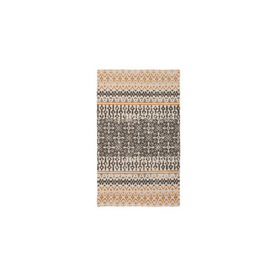 French Connection Doina Machine Washable Stonewash Printed Cotton Rugs