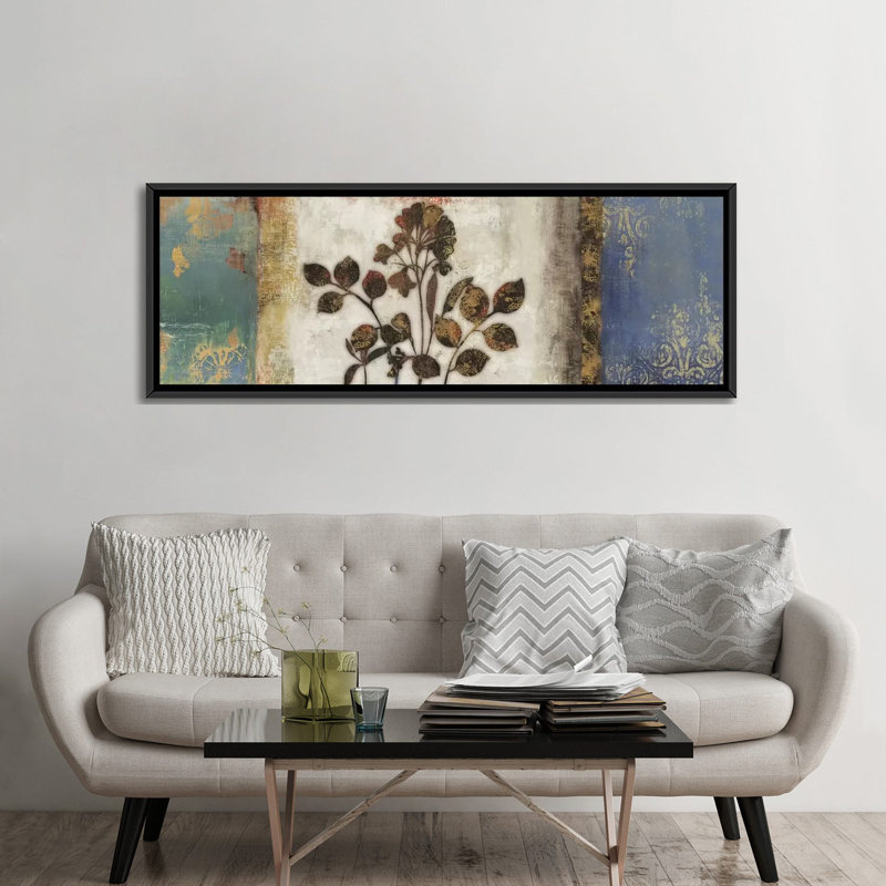 Anthropologie I - impression sur toile tendue, H 24 po x l 72 po x P 1,5 po, Toile avec cadre noir