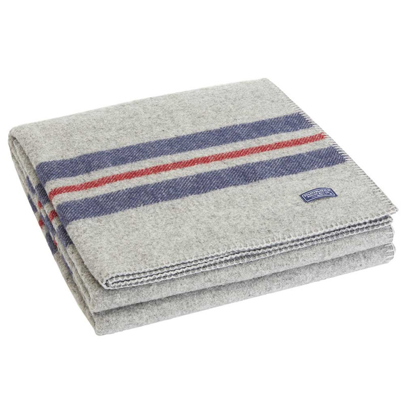 Cabin Collection Hand Woven Blanket, Gray, 50" x 72"
