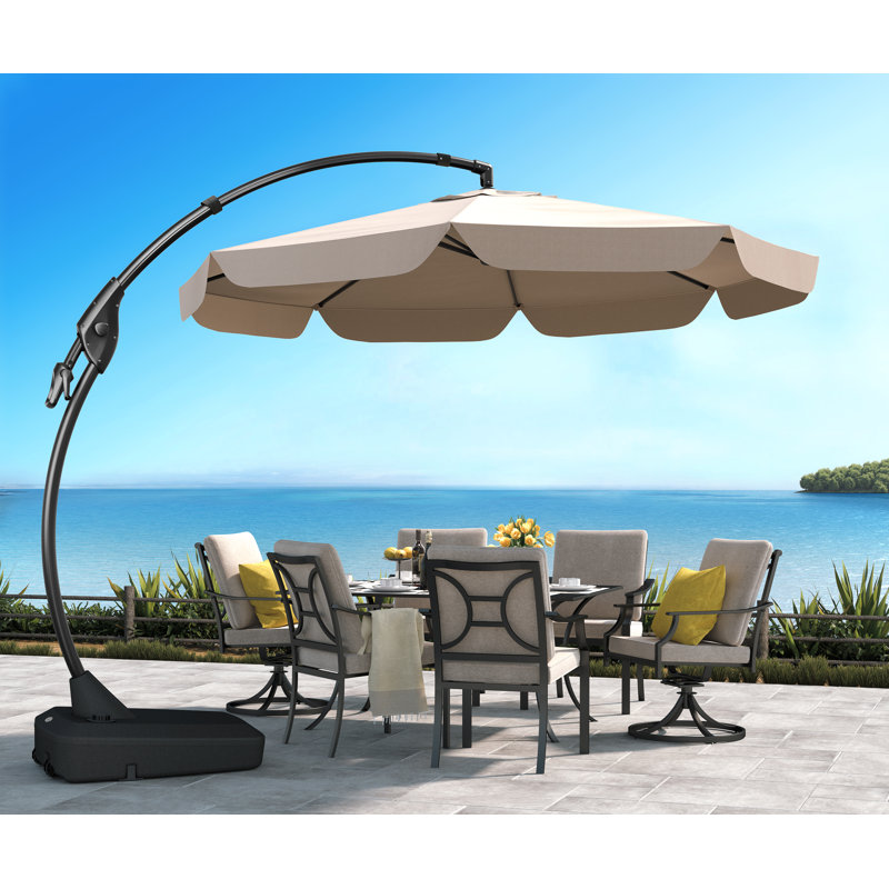 300cm Cantilever Parasol, Champagne