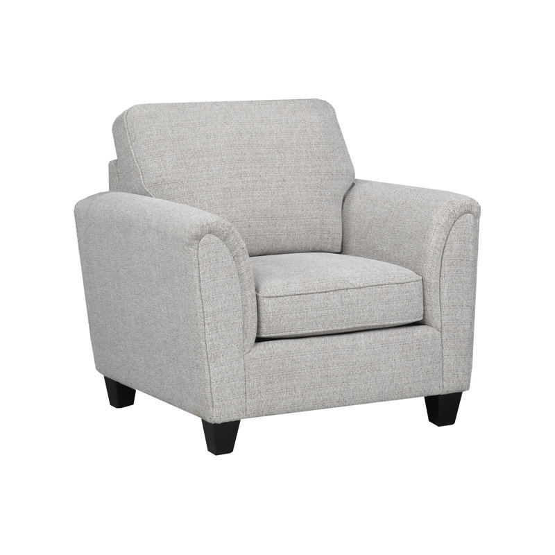 Fauteuil en polyester 34 po, Polyester gris