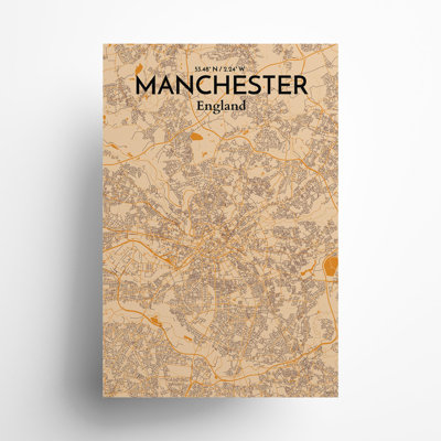 " Manchester United Kingdom City Map "