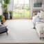 Tapis géométrique en laine tissé à plat avec coton-1254965322