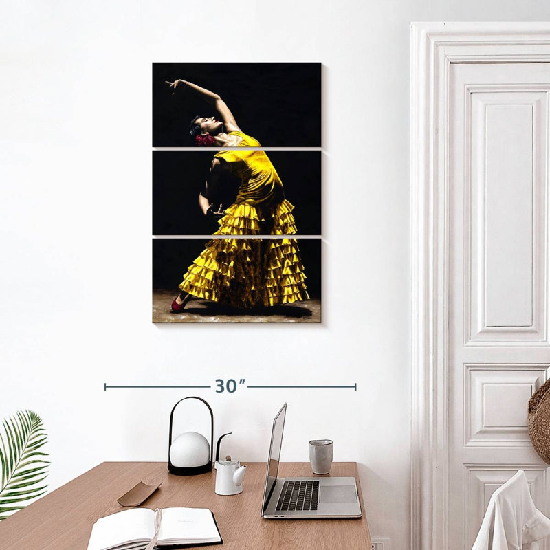 Enn Un Momento Intenso Del Flamenco, H 32 po x l 20 po