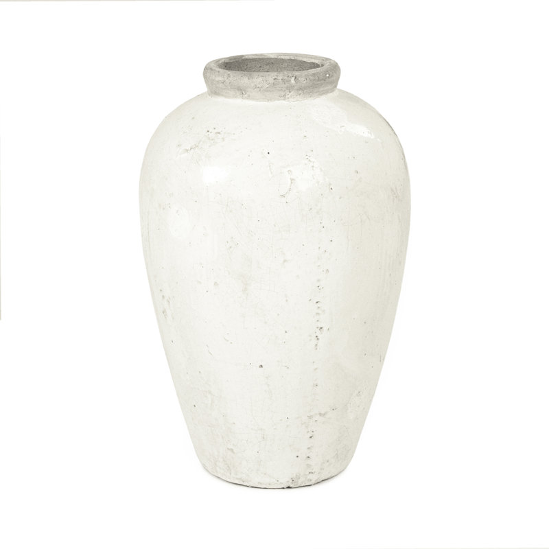 Pot en grès 23 po intérieur / extérieur, 18" H x 11.5" W x 11.5" D