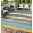 9 x 12 ft Plastic Yellow Green Gray White Rectangular Area Rug Bohemia for Beach Front Porches Patio Picnic RV Camping Garage-1833588945-1833588946