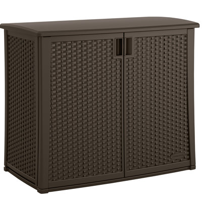 Suncast 42.25 " W 97 Gallons Water Resistant Resin Lockable Cabinet Deck Box