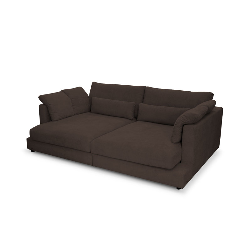 3 Seater Sleeper, Dark Brown