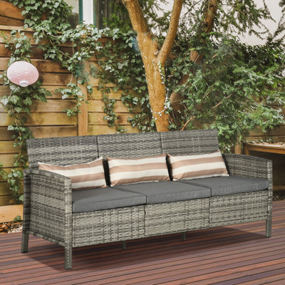 68.1'' Wicker/Rattan Outdoor Patio Sofa