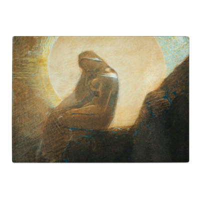 Melancholy by Odilon Redon Chopping Board