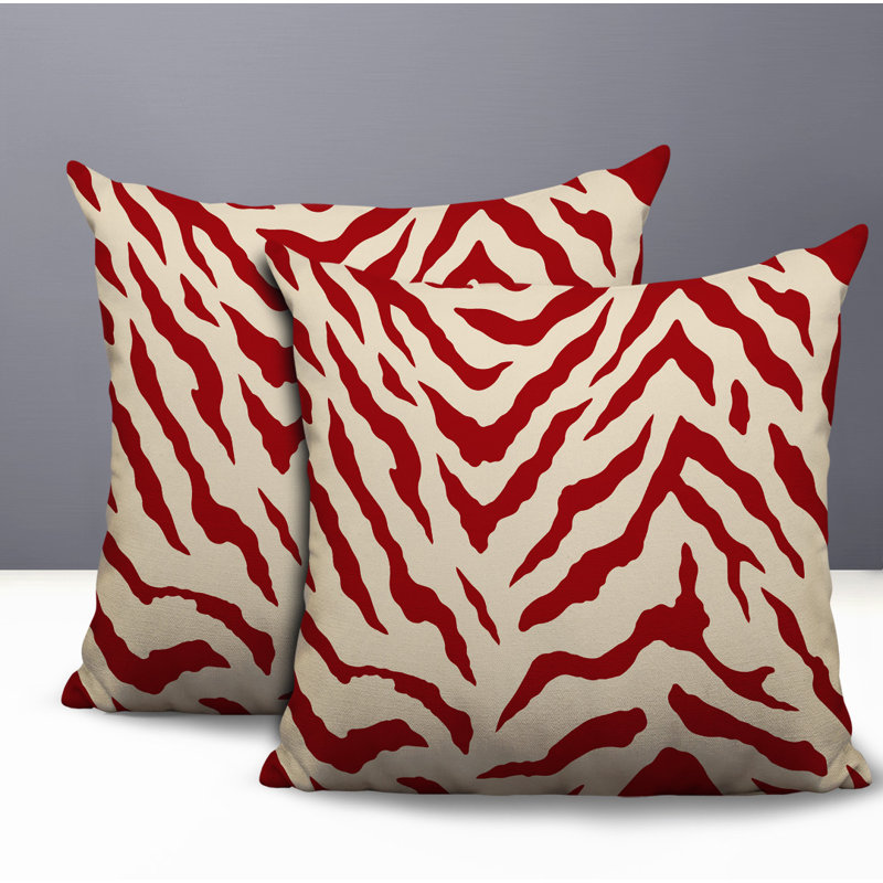 Coussin intérieur / extérieur Billi, 16x16, Red