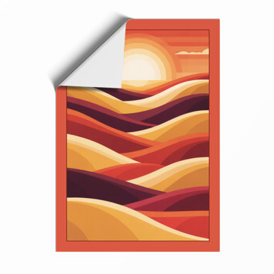 Undulating Sunset Minimalist - Print
