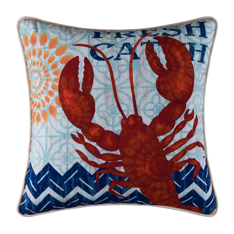 Catch Digital Print Throw Pillow