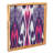 Global Square Wood Framed Ikat Fabric Wall Decor