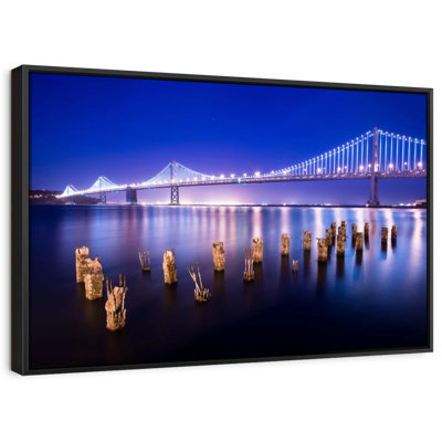 Impression sur toile SF Glowing Bay Bridge