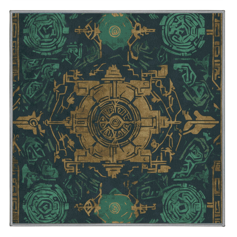 Ruins Of Valor Rug, Square 6'