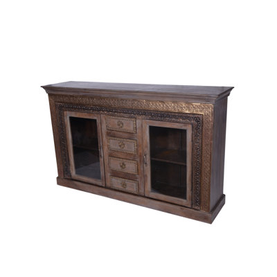 Metal Cladded Sideboard, 57x16x39