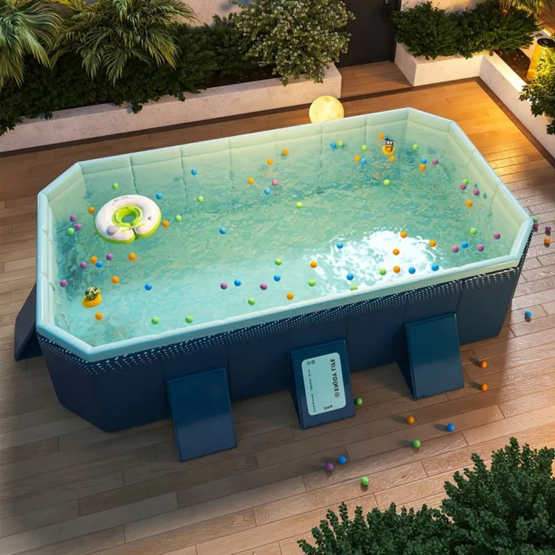 Piscine gonflable pliante en PVC