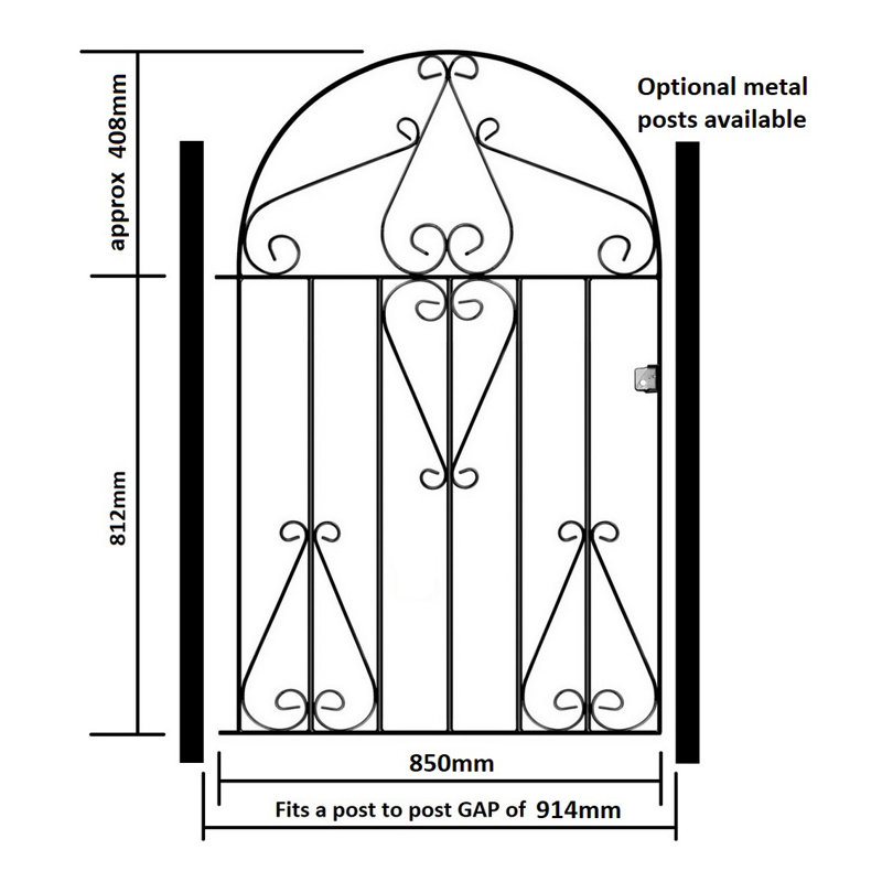 Suez Gate Fencing, 91cm W X 122cm H