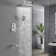 Shower & Tub Systems with 14" Rain Head and High Pressure Handheld, Celling Mount, Rough in-Valve