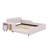 Upholstered Grounded Bed, Mother & Child Bed With Bedside Desk And Little Round Stool-867775452-867775453