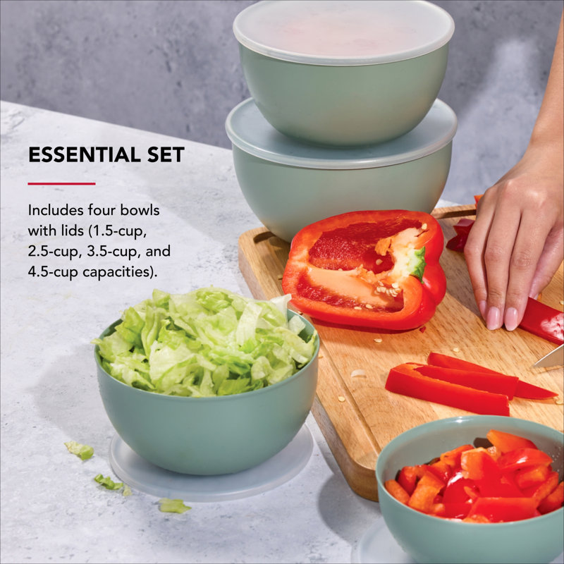 Kitchenaid Prep Bowls, Set Of 4, Cardamom