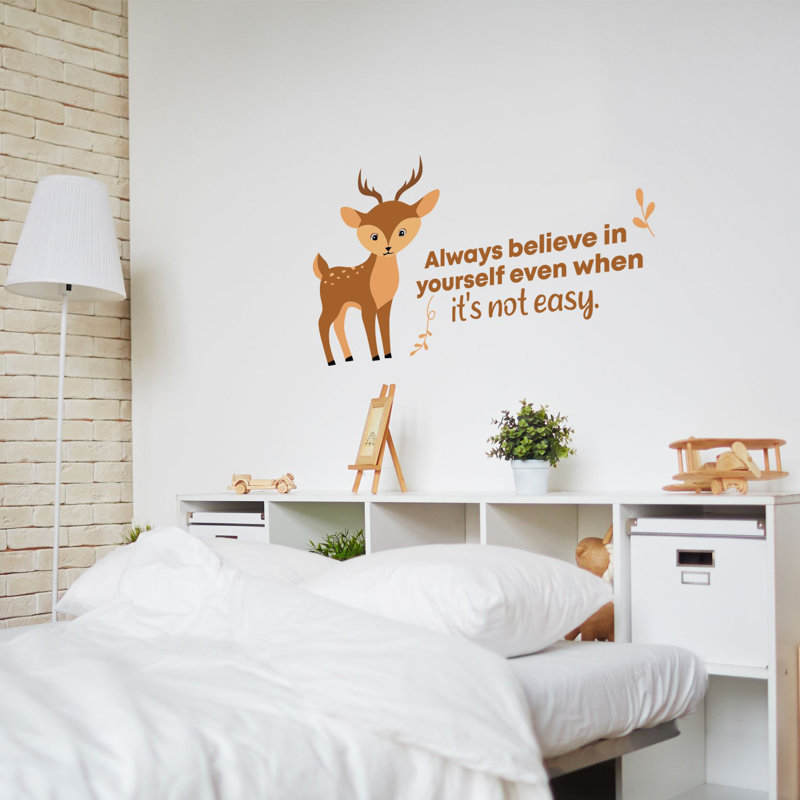 Text & Numbers Wall Decal, 20" H x 40" W x 0.05" D