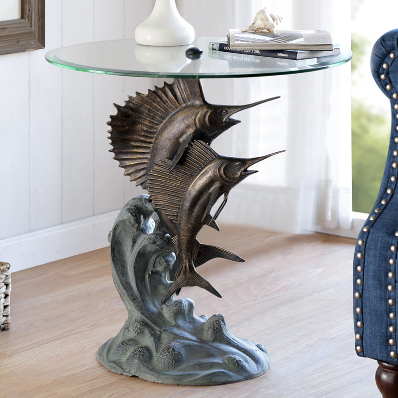 Glass End Table