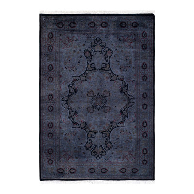 Holsworth One-of-a-Kind 4' 8" X 6' 8" New Age Wool Area Rug Gray