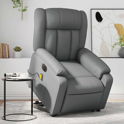 Fauteuil de massage en faux cuir