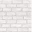 District Brick White Self Adhesive Wallpaper
